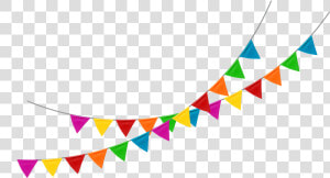 Flag Banner Pennon Bunting   Colorful Flag Banner Png  Transparent Png