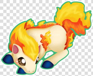 Cute Pokemon Ponyta  HD Png Download