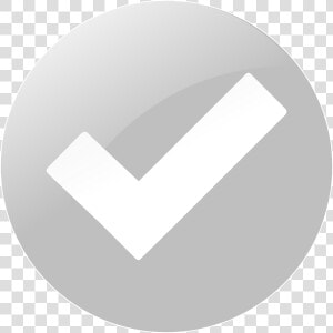 Simple Grey Check Button Svg Clip Arts   Circle  HD Png Download