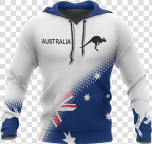 Australia Flag Zip Hoodie Dots Version Nnk  HD Png Download