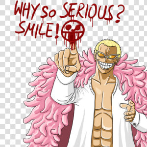 Why So Serious   So Serious Doflamingo  HD Png Download