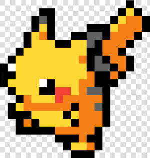 Pokemon Pixel Art Pikachu   Png Download   Pikachu Pixel Art  Transparent Png