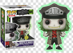 Beetlejuice With Guide Hat Glow In The Dark Us Exclusive   Beetlejuice Glow In The Dark Pop  HD Png Download