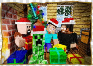 Minecraft Merry Christmas Fleece Blanket Eat Sleep   Minecraft Creeper Face  HD Png Download