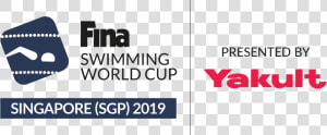 Fina Swc 2019 Logo W Yakult Horizontal   Fina Swimming World Cup Logo  HD Png Download