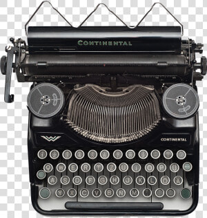 Black And White Vintage Typewriter  HD Png Download