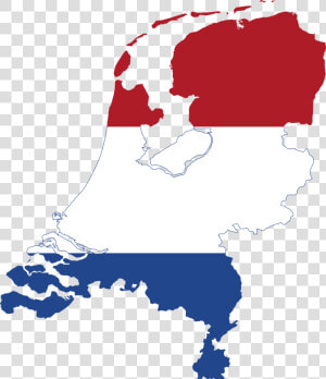 Netherlands Flag Map  HD Png Download