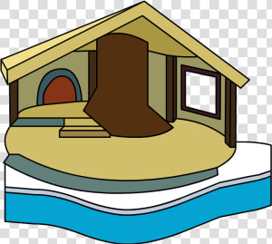 Club Penguin Igloo House Clip Art   Club Penguin Tree Igloo  HD Png Download