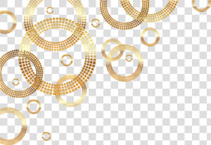 Golden Gold Euclidean Vector Circle Ring Clipart   Gold Circle Border  HD Png Download