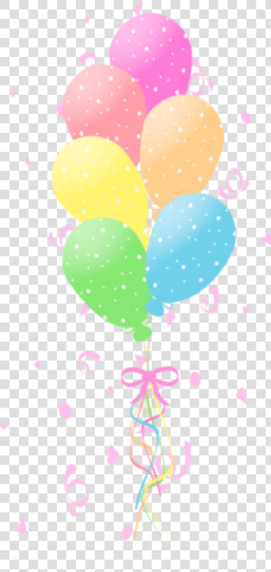  ftestickers  confetti  balloons  colorful  pastelcolors   Balloon  HD Png Download