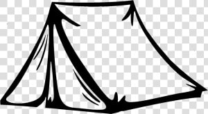 Transparent Tent Clipart   Camping Tent Clipart Black And White  HD Png Download