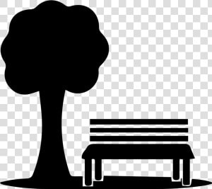 Br 18 Park Bench 515×454 2x » Br 18 Park Bench 515×454   Parks And Recreation Silhouette  HD Png Download