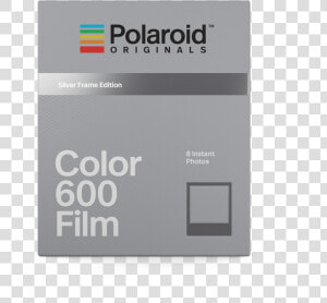 004675 600 Silver Frames Front   Polaroid 600 Silver Film  HD Png Download