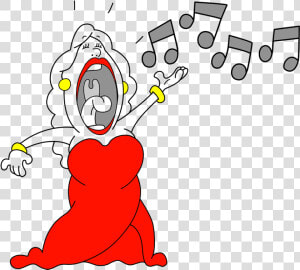 Singer Clipart Vocal Solo   Soprano Singer Cartoon  HD Png Download