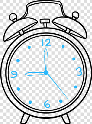 Morning Drawing Clock   Alarm Clock Drawing Easy  HD Png Download