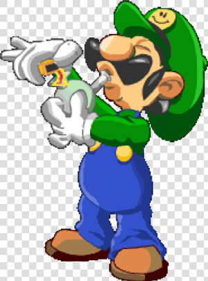 Mario Smoking Weed For   Imagenes De Mario Bros Marihuano  HD Png Download