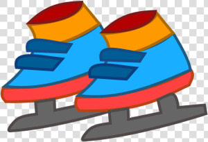 Footwear vehicle shoe   Kids Ice Skates Clipart  HD Png Download