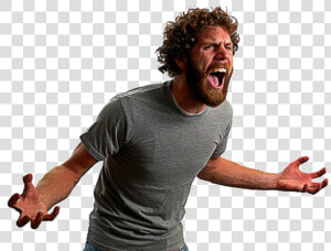 Anger Management Screaming Cain And Abel Jealousy   Screaming Man  HD Png Download