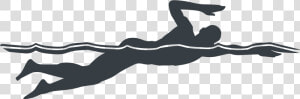 Swimmer Silhouette  HD Png Download