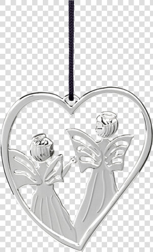 Heart Angel H7 5 Silver Plated Karen Blixen   Karen Blixen Rosendahl Julepynt  HD Png Download