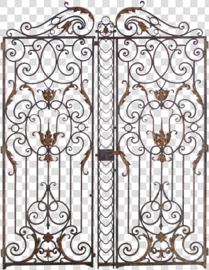 French Chateau Gates  HD Png Download