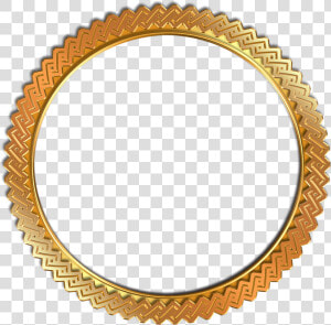 Circle Vintage Photo Frame   Golden Round Frame Png  Transparent Png