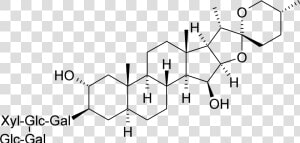 Digitonin   Digitonin Structure  HD Png Download