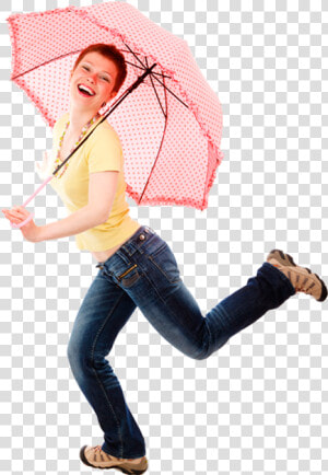 Juggerknot Theater Has Wynwood Stories   Girl With Umbrella Pose  HD Png Download