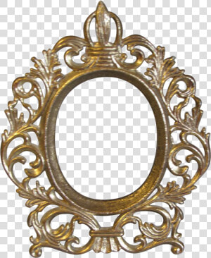 Small Vintage Oval Table Top Photograph Frame Png   Transparent Vintage Gold Frame Png  Png Download