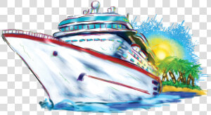 White Cruise Ship Png Clipart   Cruise Ship T Shirt Design  Transparent Png