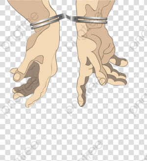 Handcuff Clipart Captured   Handcuffs  HD Png Download