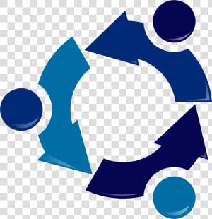 Ubuntu Recycling Logo blue   Ubuntu Logo Blue Png  Transparent Png