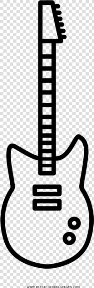 Guitarra eléctrica Página Para Colorear   Bass Guitar  HD Png Download