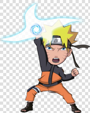 Chibi Naruto Color By Tazawa On Deviantart   Cartoon  HD Png Download