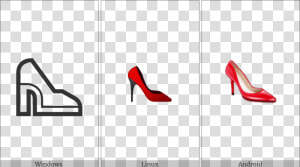 High heeled Shoe On Various Operating Systems   Basic Pump  HD Png Download