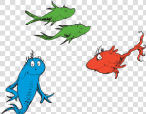 Fish Clipart Dr Seuss   One Fish Two Fish Png  Transparent Png