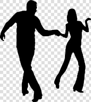 Dance And Demos   West Coast Swing Dancers Silhouette  HD Png Download