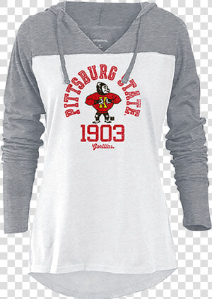 Pittsburg State University Knockout Hoodie   Long sleeved T shirt  HD Png Download