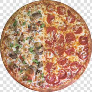 Halfandhalf min   Pizza Topping Half And Half  HD Png Download