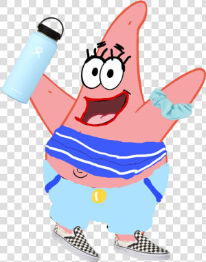 Patrick As A Vsco Girl   Patrick Star  HD Png Download