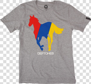 Technicolor Pony On Heather Grey T shirt   Deftones Shirt  HD Png Download