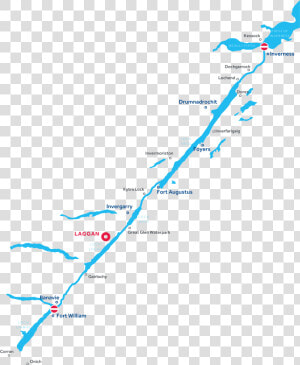 Map Of Caledonian Canal   Canal Caledonio  HD Png Download