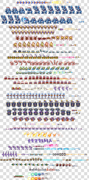 Megaman Enemy Sprite Sheet  HD Png Download