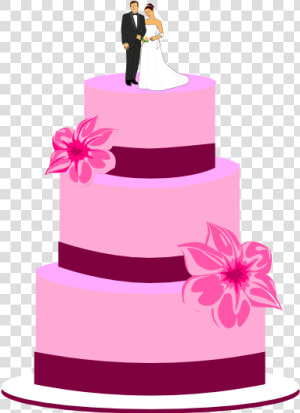 Download Wedding Cake Png   Pink Wedding Cake Clipart  Transparent Png