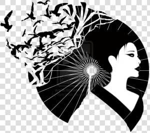 Geisha Girl With Shattering Umbrella By Karinjrock d4yi846   Geisha Drawing Png  Transparent Png