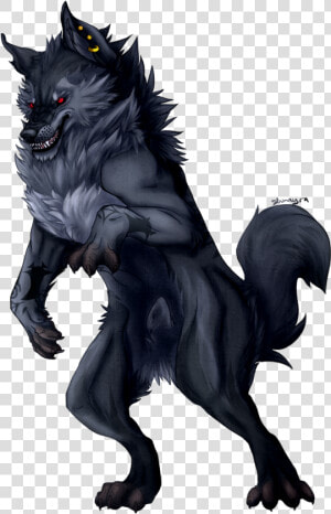 Werewolf Png   Blue Wolf Transparent Background  Png Download