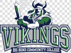 Viking With Blade   Big Bend Community College Mascot  HD Png Download