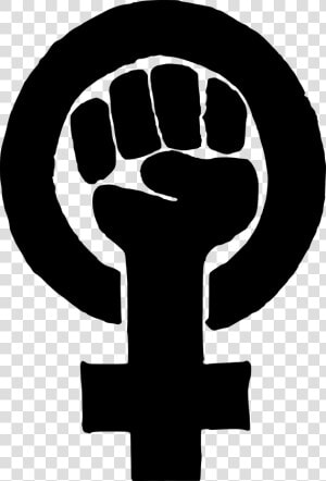 Clip Art Women Fist Symbols Free   Black Feminist Symbol  HD Png Download