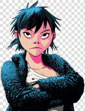  gorillaz  noodle  noodlegorillaz  gorillaznoodle   Kurt Cobain Gorillaz  HD Png Download