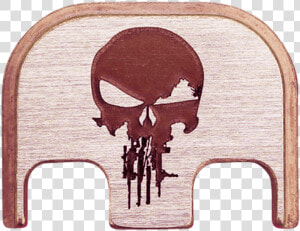 Rifle Skull Copper Brushed Finish Back Plate   Plywood  HD Png Download